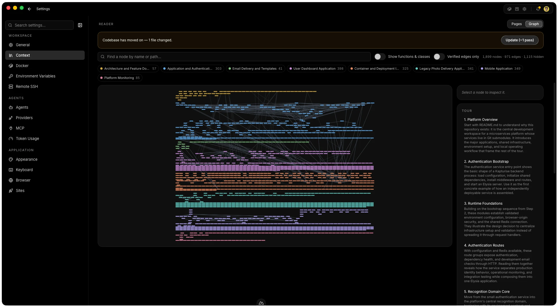 Wiki Engine pages and graph view